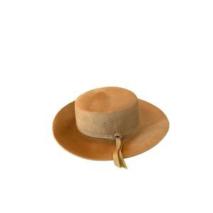 Women Hat Wool Felt Crushable Designer Brown Medium Henry Pollak Ritz Vtg‎